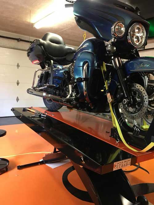 PRO 1200 Motorcycle Lift Table Customer Photo Joe S