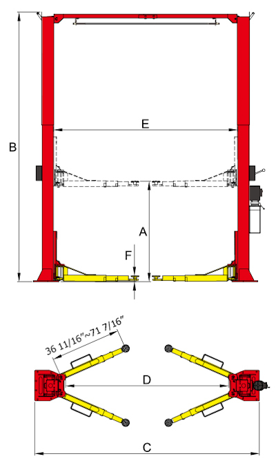 OH-12S 2 Post Lit diagram