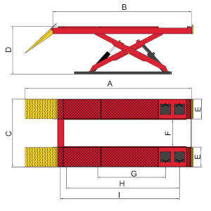 AX-16A diagram scissor lift