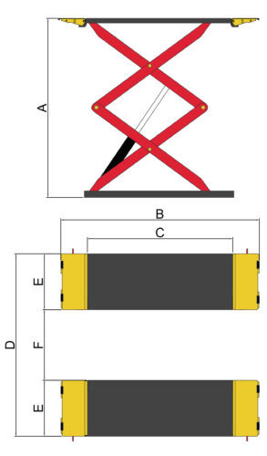 XL-7 Diagram scissor lift