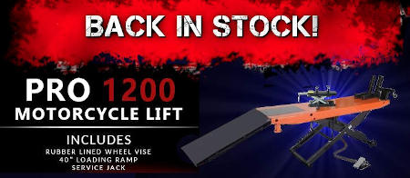 PRO 1200 Motorcycle Lift Back in Stock!