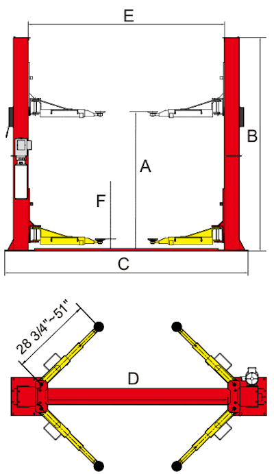 BP-10 Amgo Lift Specs 2 Post