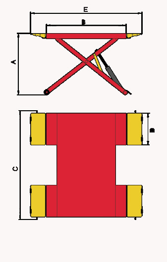 Midrise scissor lift diagram