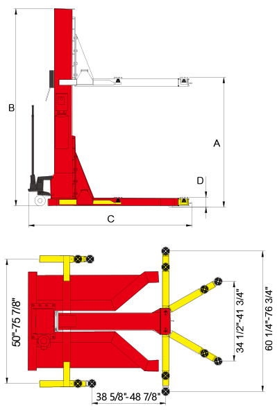 SML-7 Single Post Lift