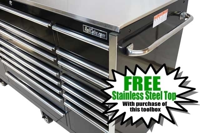 stainless steel top tool box free